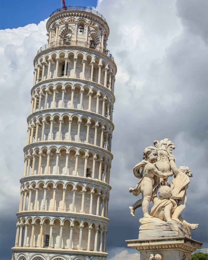 Pisa tower leaning
